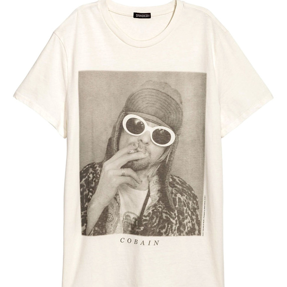 Kurt Cobain Photo Nirvana T-Shirt S Last NWT - Picture 2 of 3